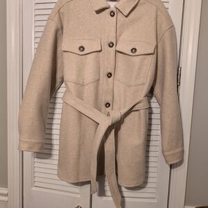 Gibson Beige Utility Jacket with Belt